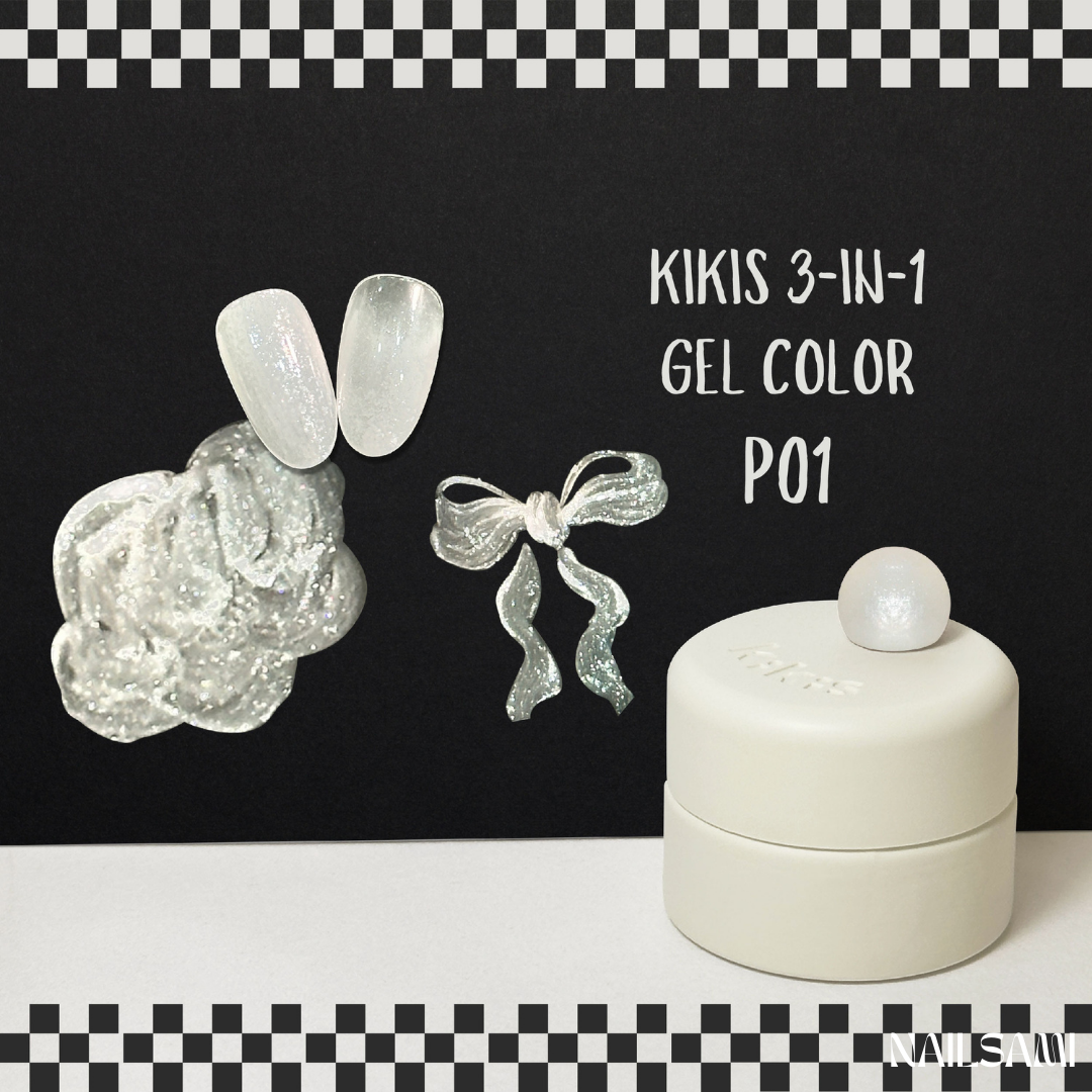 Kikis 3-In-1 Solid Macaron Gel Polish