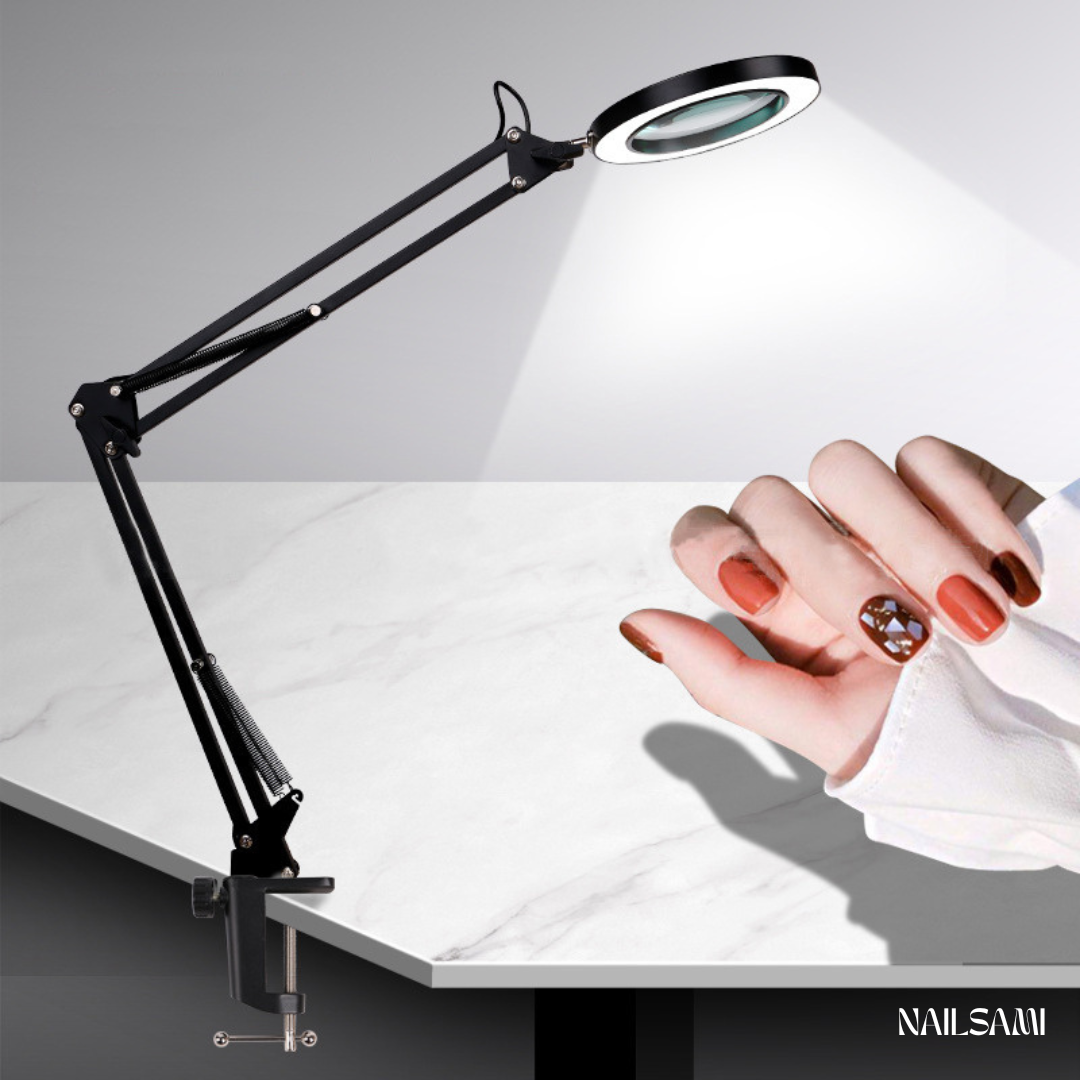 Round Nail Magnifying Lamp