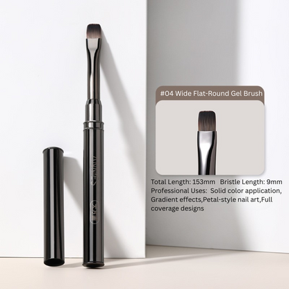 Japanese Nail Brush Set with Cap