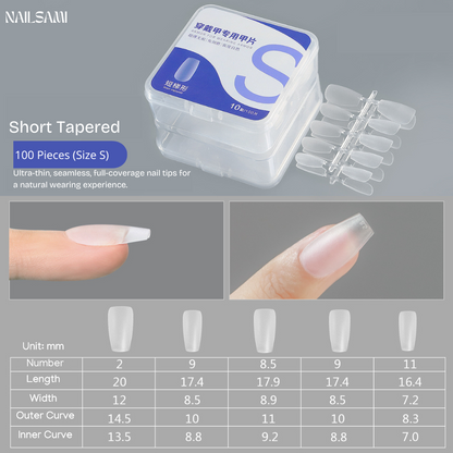 Professional Pre-Shaped Nail Tips All Shapes