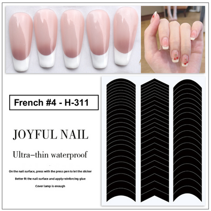 French Tip Manicure Stickers