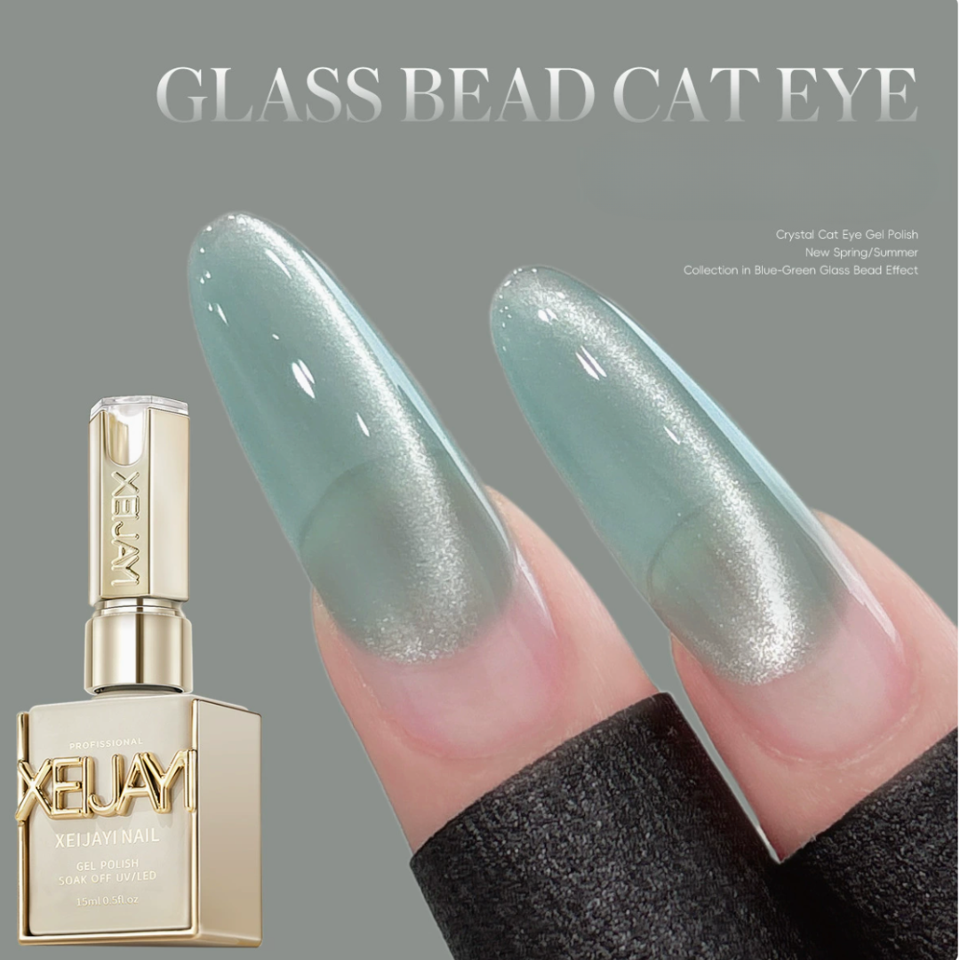 Xeijayi Clear Glass Bead Cat Eye Gel - 8 Colors