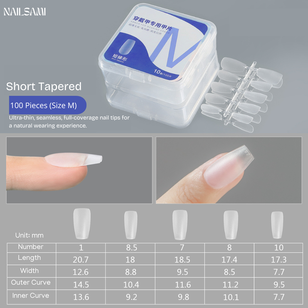 Professional Pre-Shaped Nail Tips All Shapes