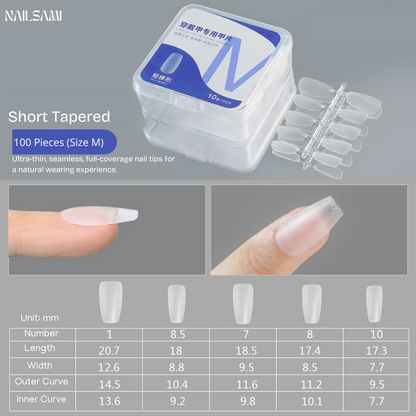 Professional Pre-Shaped Nail Tips All Shapes