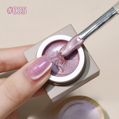 Yunzuan Gel Polish Pearl Jar Set shade 5 color swatch