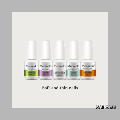 MOCMAKI Art Gels | Nail Prep & Care Series Full Set shade 23 color swatch