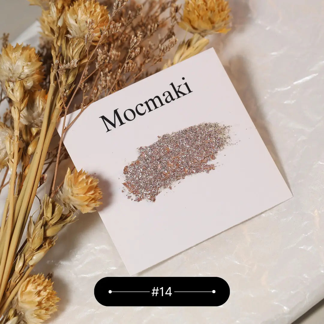 Solid Nail Glitter Polish MOCMAKI