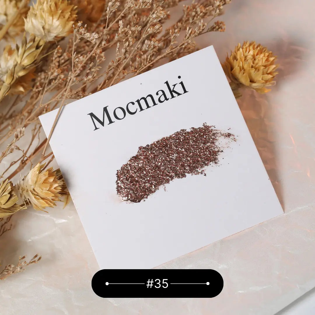 Solid Nail Glitter Polish MOCMAKI