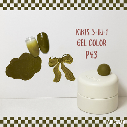 Kikis 3-In-1 Solid Macaron Gel Polish