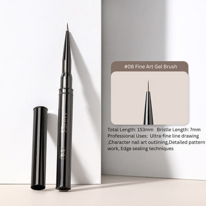 Japanese Nail Brush Set with Cap