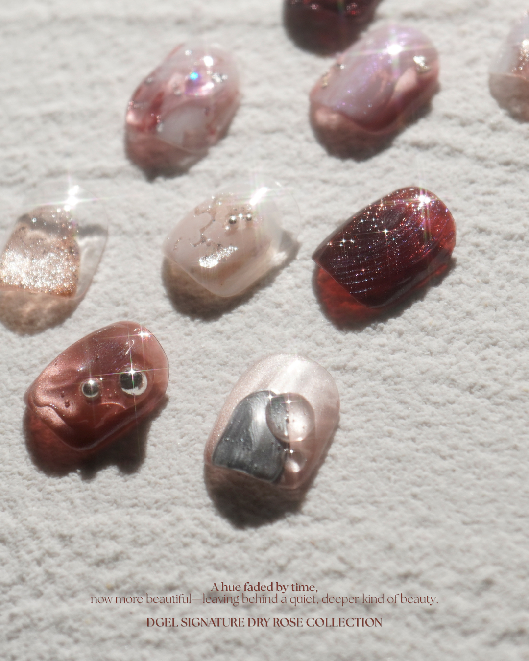 DGEL Signature Dry Rose Collection Color Gel Nail