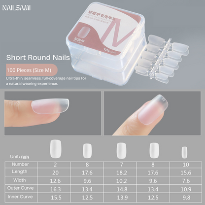 Professional Pre-Shaped Nail Tips All Shapes