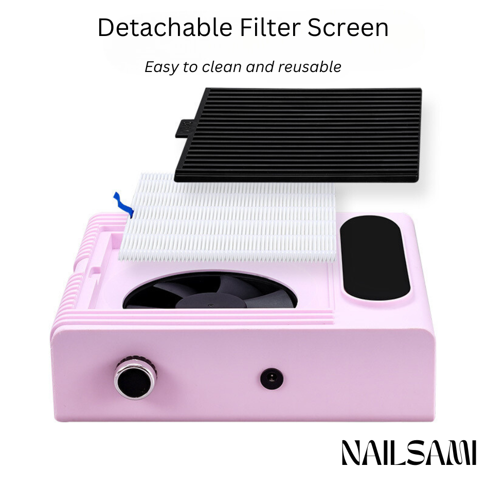 Adjustable Speed Reusable Japanese-Style Nail Dust Collector