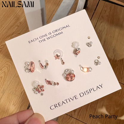 Gemstone Nail Charm DIY Kit for Press-on