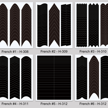 French Tip Manicure Stickers