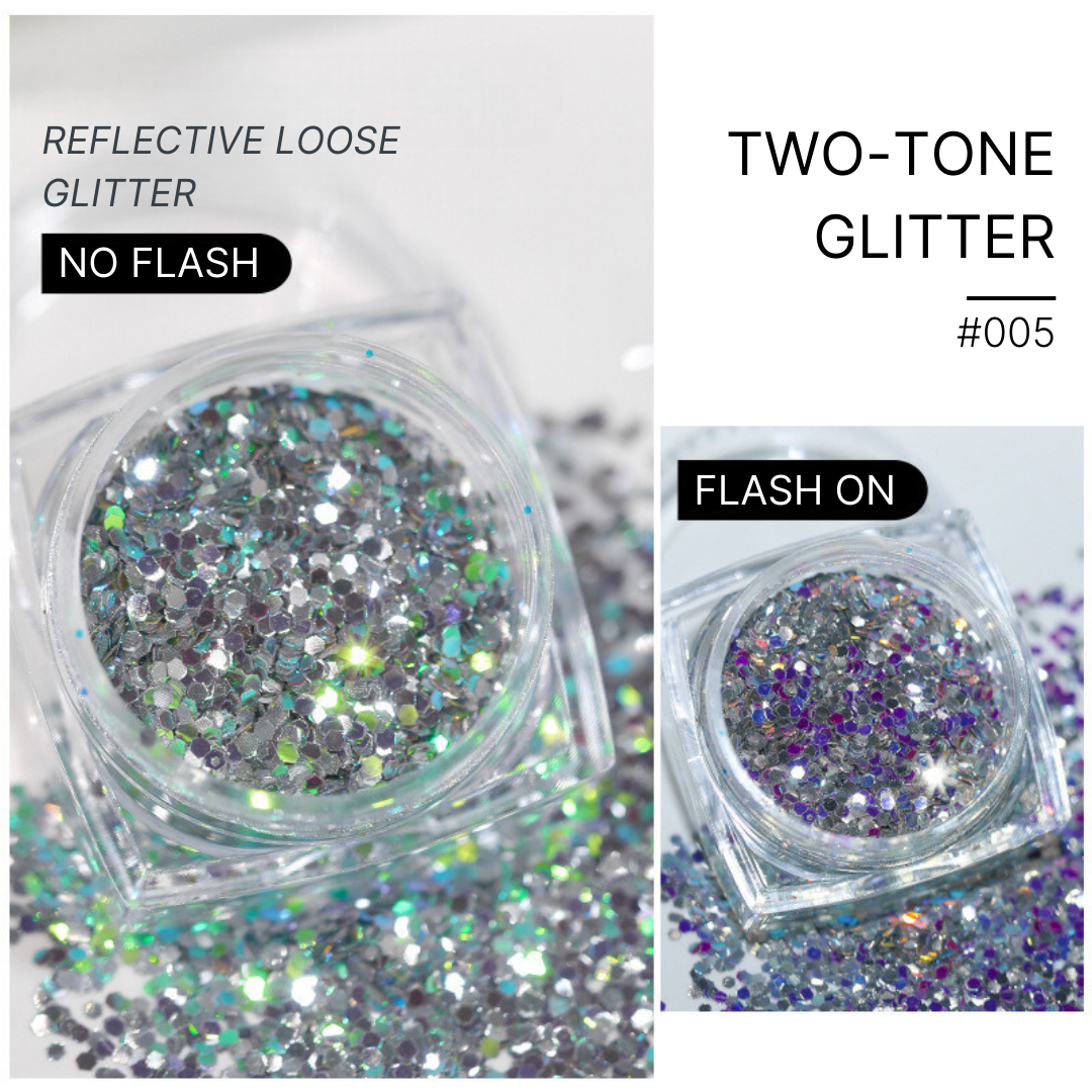 Two-Tone Loose Glitter Fulfilled by NAILSAMI