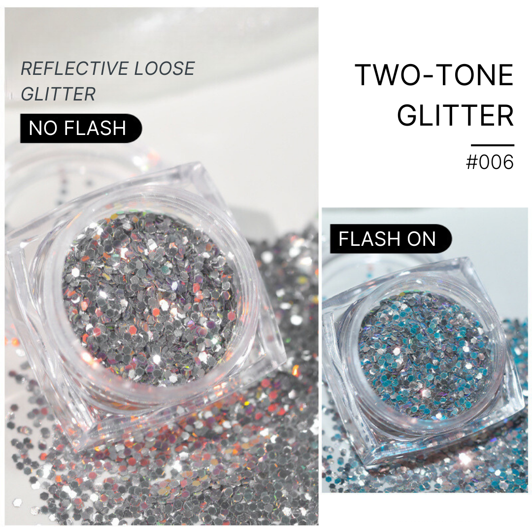 Two-Tone Loose Glitter Fulfilled by NAILSAMI