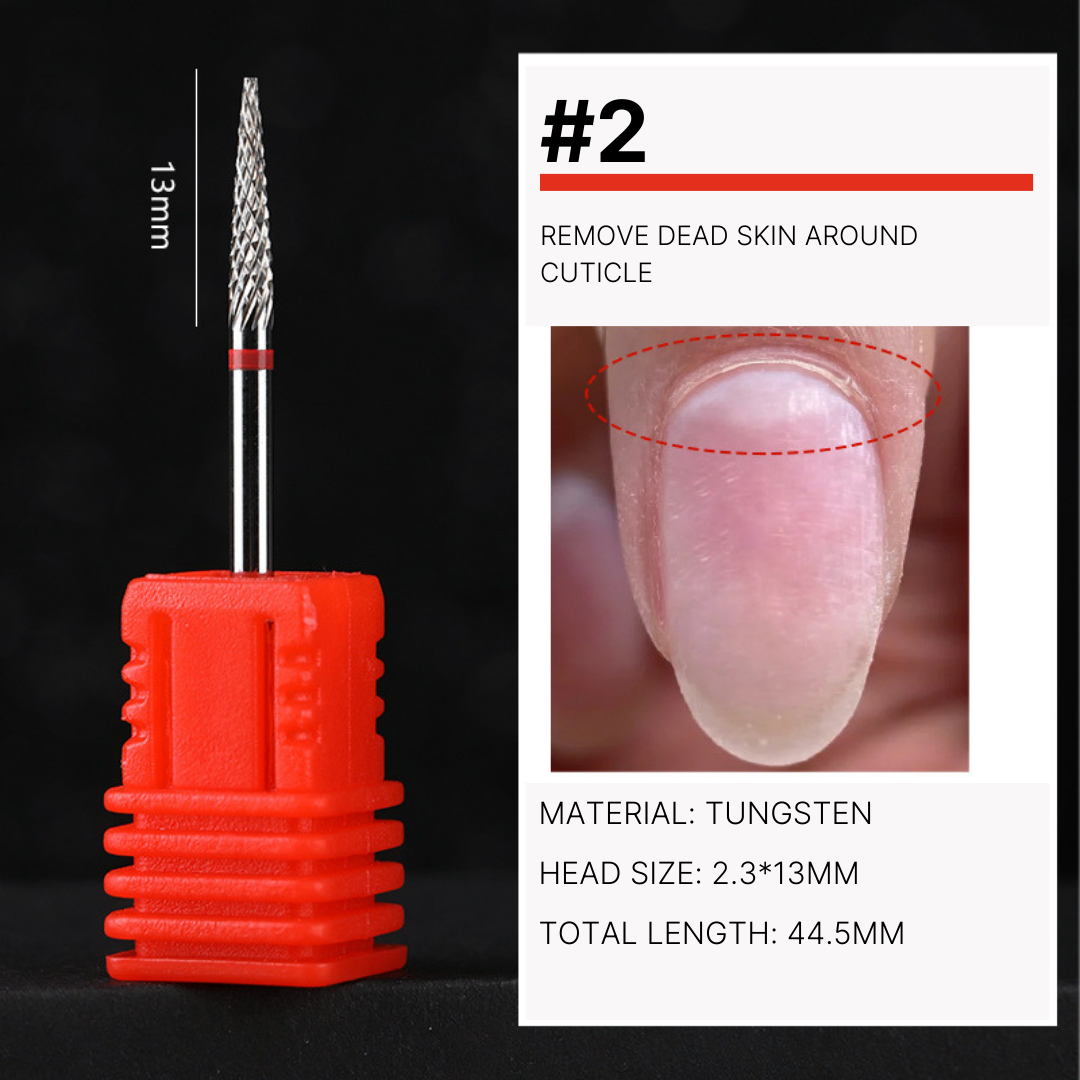 "Pink Nail Drill, combines aesthetics with functionality, equipped with several grinding heads for personalized nail styling."