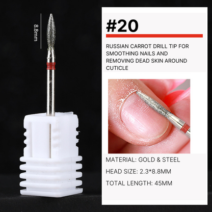 "Therapeutic Nail Drill, gentle on nails and skin, designed to prevent damage while promoting nail health and growth."