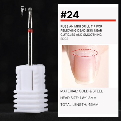 "Space-Saving Nail Drill, compact design ideal for small workspaces, yet powerful enough for comprehensive nail treatments."