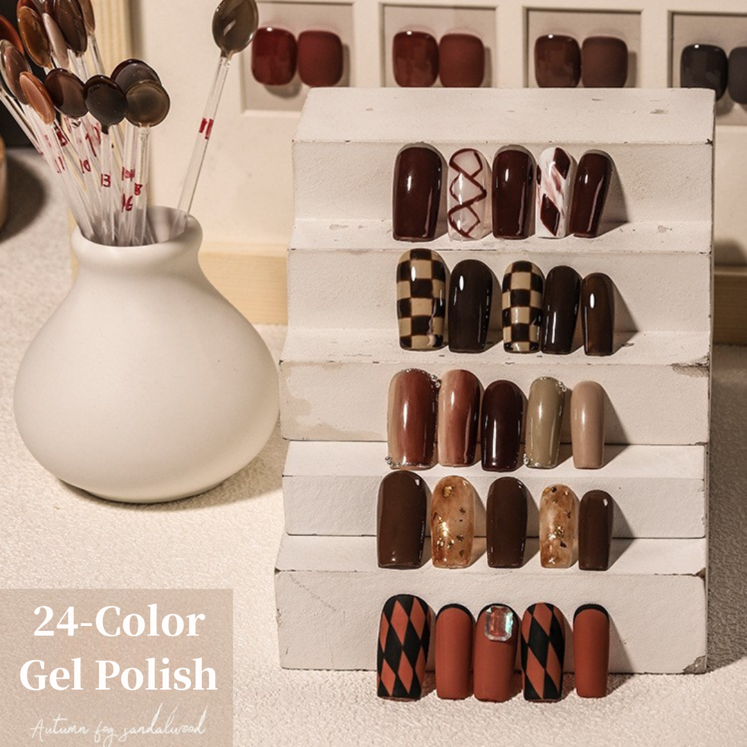 24 Color Autumn Gel Polish Set