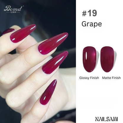 BOMD Sheer Nude Gel Polish Grape