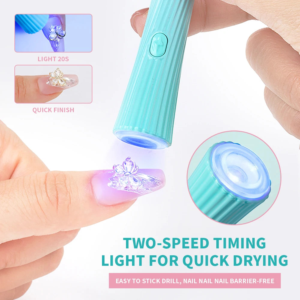 UV LED Nail Lamp Dryer Portable Light for Gel Nail Polish With Fast Drying Handheld Lamp NAILSAMI