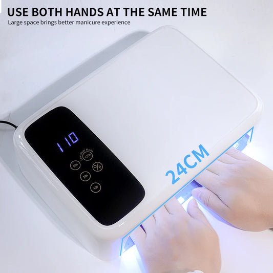 UV LED 138W Lamps Nail Dryer Light with LCD Display Smart UV Phototherapy Nail Art Manicure Tools NAILSAMI