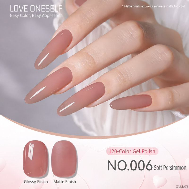BOMD gel polish NO.006 Soft Persimmon