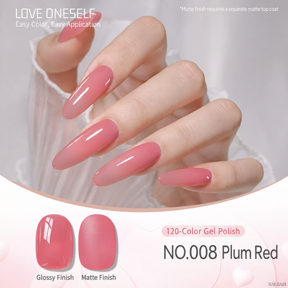 BOMD gel polish NO.008 Plum Red