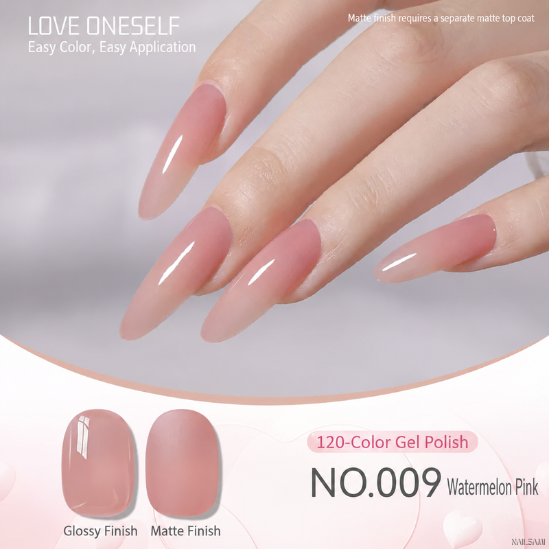 BOMD gel polish NO.009 Watermelon Pink