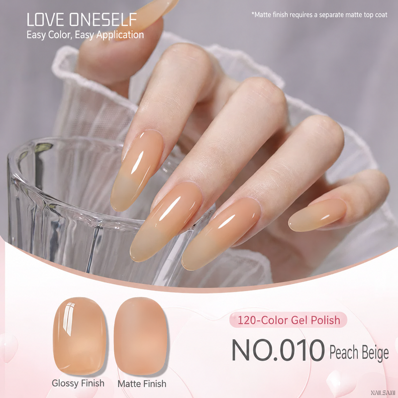 BOMD gel polish NO.010 Peach Beige