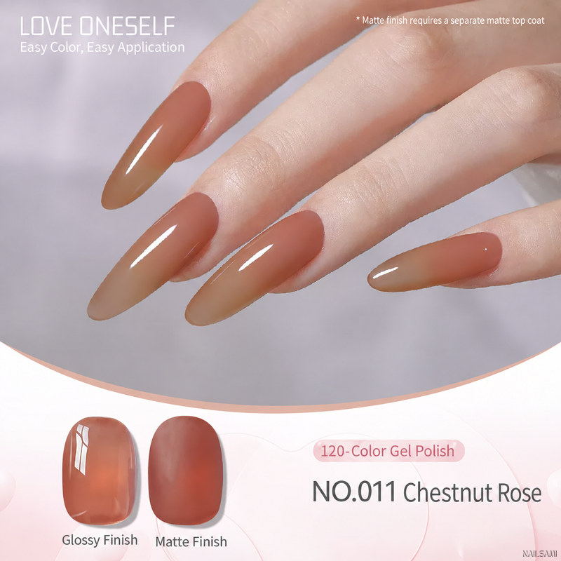 BOMD gel polish NO.011 Chestnut Rose