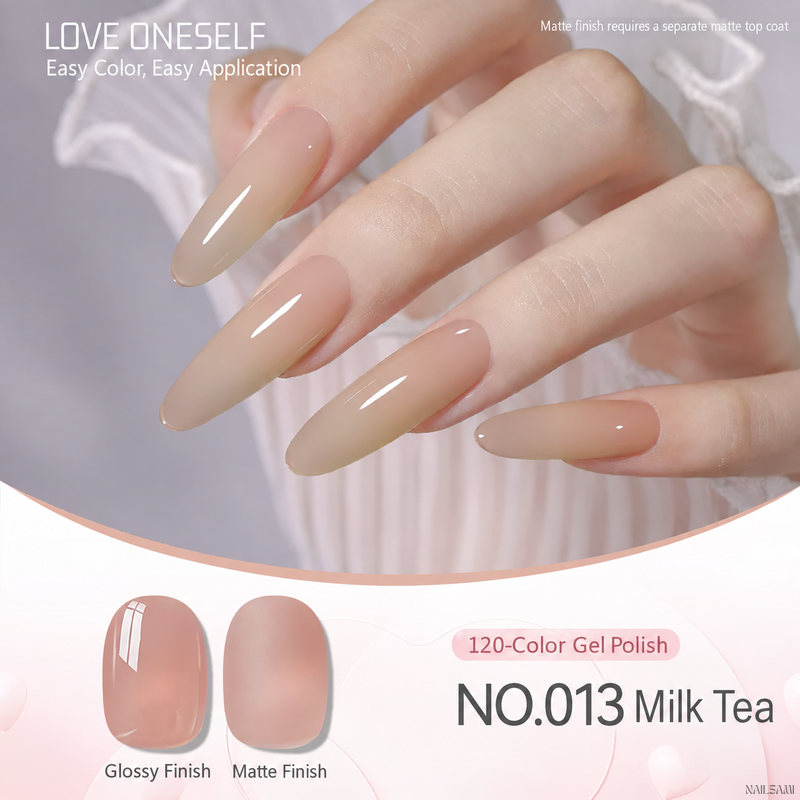 BOMD gel polish NO.013 Milk Tea