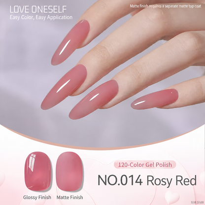 BOMD gel polish NO.014 Rosy Red