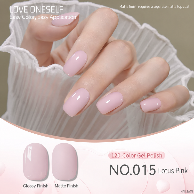 BOMD gel polish NO.015 Lotus Pink