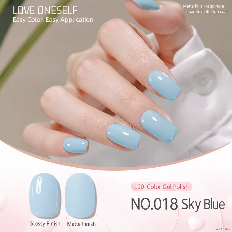 BOMD gel polish NO.018 Sky Blue