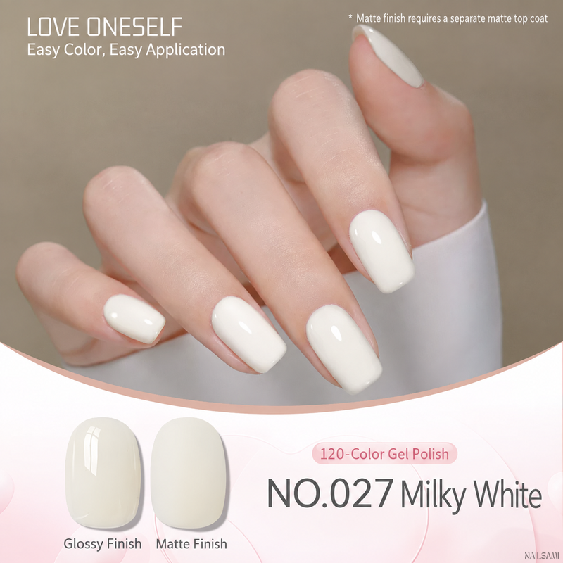 BOMD gel polish NO.027 Milky White