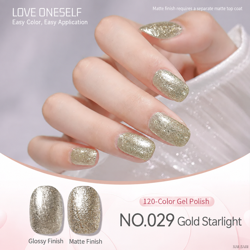 BOMD gel polish NO.029 Gold Starlight