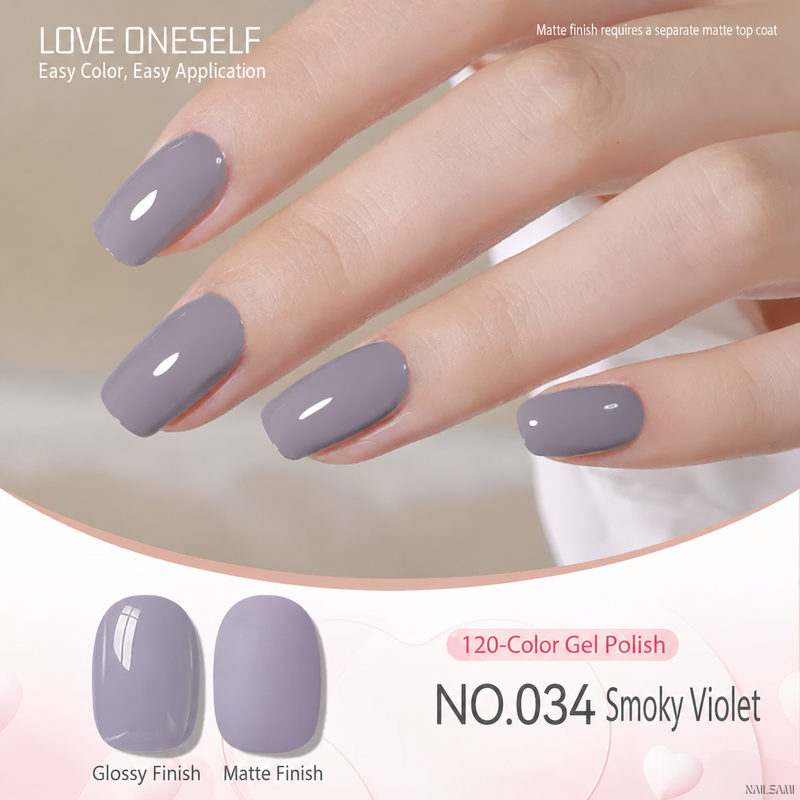 BOMD gel polish NO.034 Smoky Violet