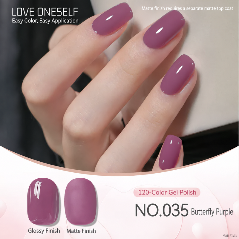 BOMD gel polish NO.035 Butterfly Purple