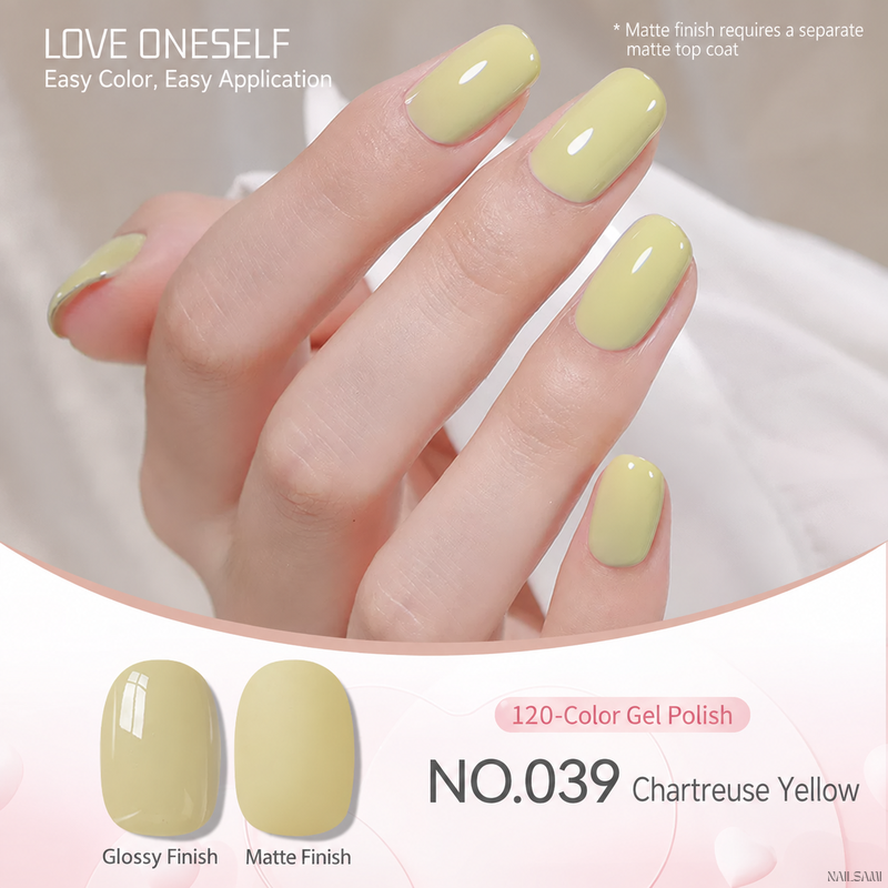 BOMD gel polish NO.039 Chartreuse Yellow
