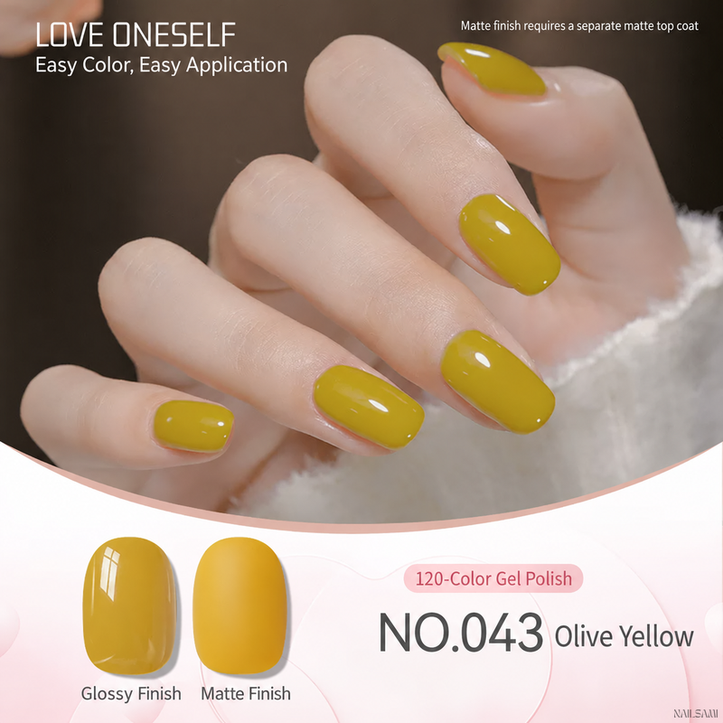 BOMD gel polish NO.043 Olive Yellow