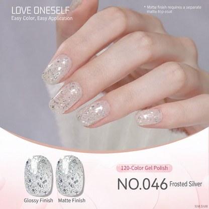 BOMD gel polish NO.046 Frosted Silver