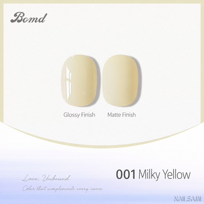 BOMD 68-Color #001 Milky Yellow gel polish
