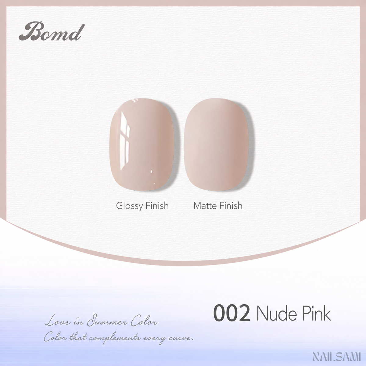 BOMD 68-Color #002 Nude Pink gel polish