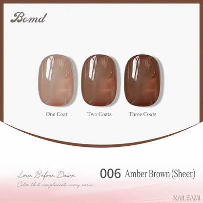 BOMD 68-Color #006 Amber Brown (Sheer) gel polish