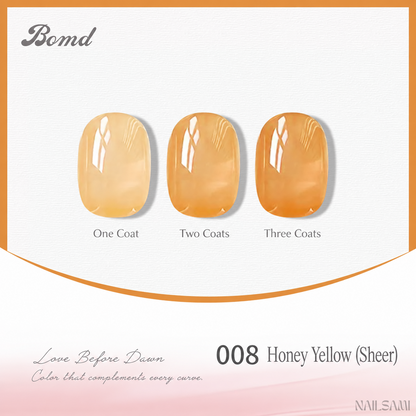 BOMD 68-Color #008 Honey Yellow (Sheer) gel polish