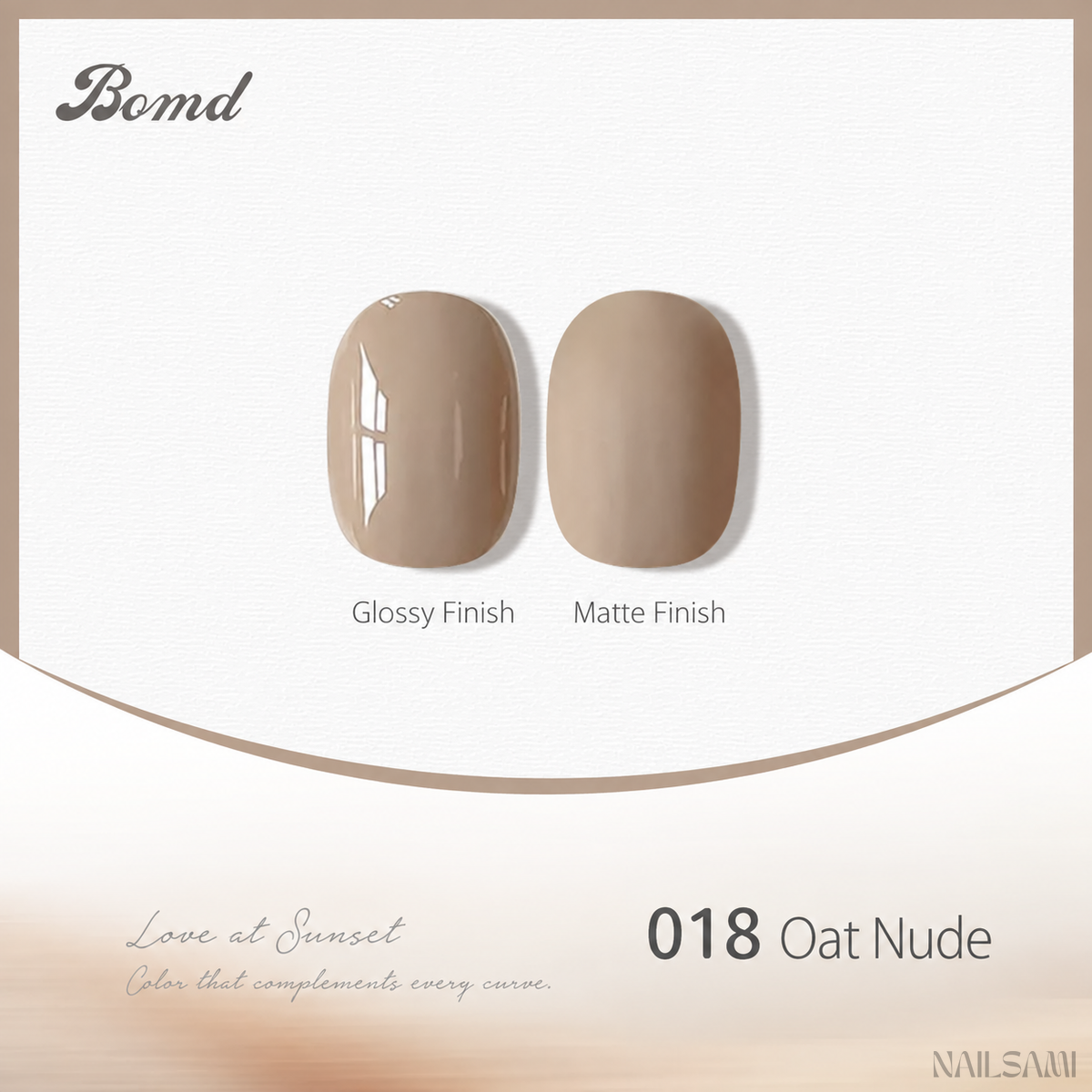 BOMD 68-Color #018 Oat Nude gel polish