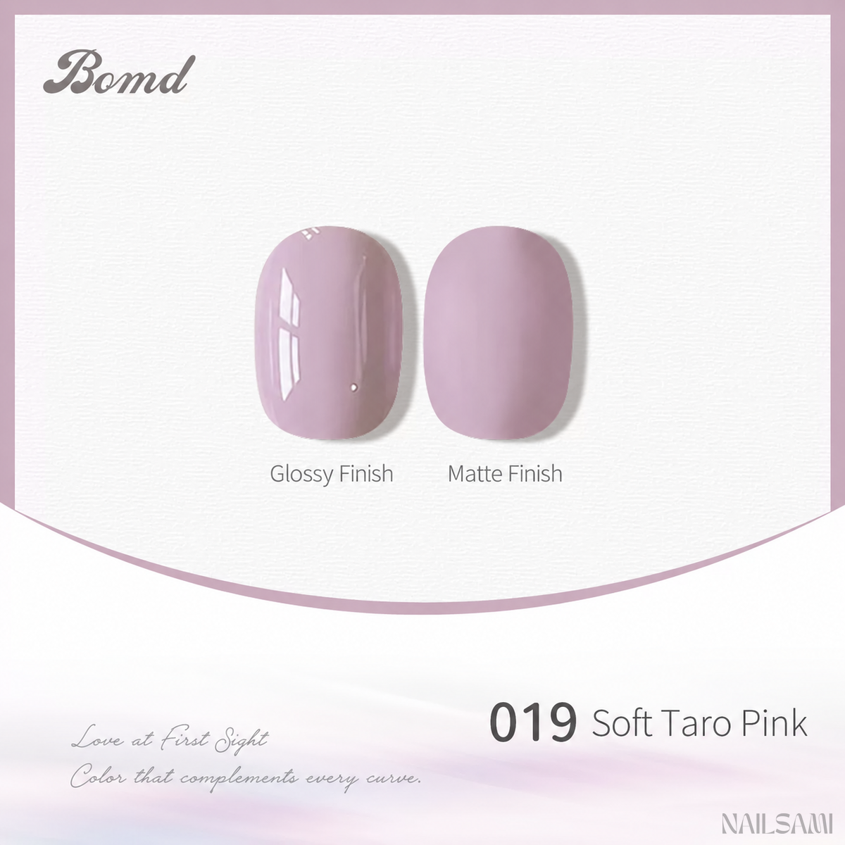 BOMD 68-Color #019 Soft Taro Pink gel polish